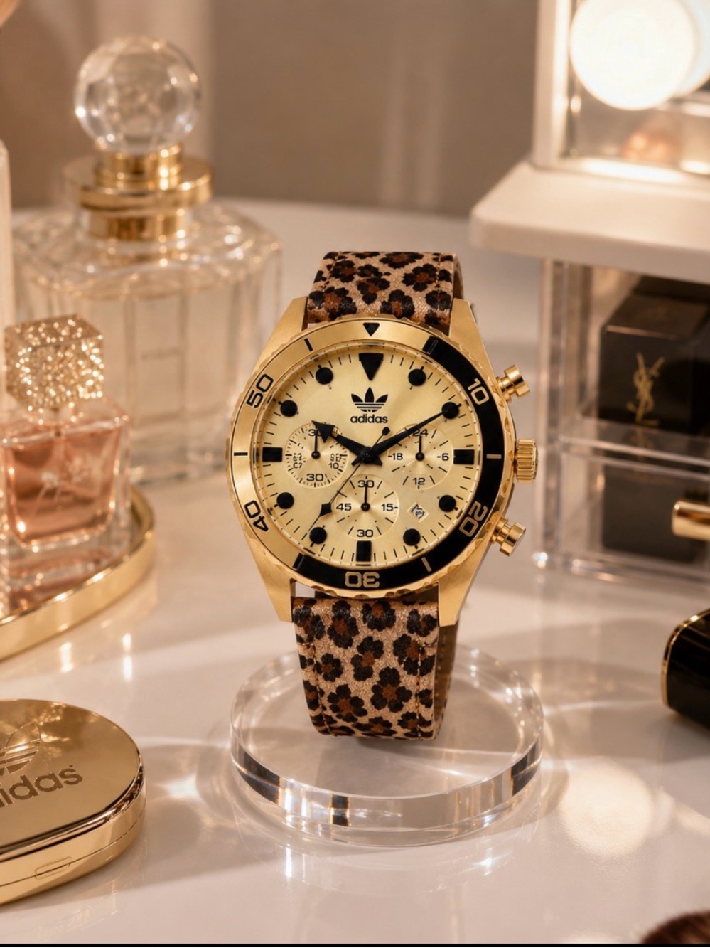 Edition Two Chronograph Leather Strap Watch, 42mm
